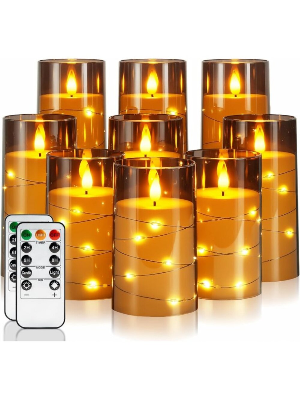 Flickering Flameless LED Pillar Candles with Remote Control - Perfect for Home